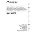 PIONEER GM-5400T/XJ/EW5 Owners Manual