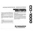 PIONEER CD-1000 Owners Manual