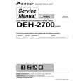 PIONEER DEH-2700/XU/UC Service Manual