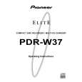PIONEER PDR-W37/KUXJ/CA Owners Manual