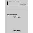 PIONEER AVX-7300/UC Owners Manual