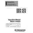 PIONEER DEH425 Owners Manual