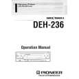 PIONEER DEH236 Owners Manual