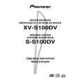 PIONEER XV-S100DV Owners Manual