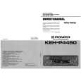 PIONEER KEH-P4450/XIN/ES Owners Manual