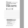 PIONEER VSX-52TX/KUXJ/CA Owners Manual