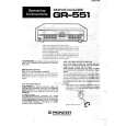 PIONEER GR551 Owners Manual