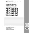 PIONEER PDP-435XDE Owners Manual
