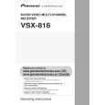 PIONEER VSX-816-S/KUXJ/CA Owners Manual