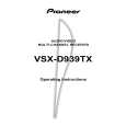 PIONEER VSX-D939TX/LB Owners Manual