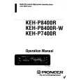 PIONEER KEH-P8400R-W Owners Manual