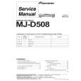 PIONEER MJ-D508/MYXJ Service Manual