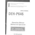 PIONEER DEHP646 Owners Manual