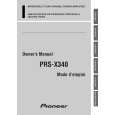 PIONEER PRS-X340/XR/EW Owners Manual