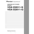 PIONEER VSXD2011S Owners Manual