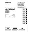 PIONEER A-X340 Owners Manual