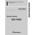 PIONEER KEH-P4950/XN/ES Owners Manual