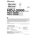 PIONEER HDJ-2000/XZC/WL5 Service Manual