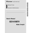 PIONEER GEX-6100TV/UC Owners Manual