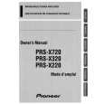 PIONEER PRS-X320 Owners Manual