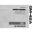 PIONEER GM42A Owners Manual