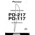 PIONEER PD117 Owners Manual