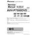 PIONEER AVH-P7500DVD/EW Service Manual