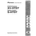 PIONEER XV-HTD7 Owners Manual