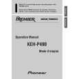 PIONEER KEH-P490/XN/UC Owners Manual