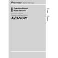 PIONEER AVG-VDP1/UC Owners Manual