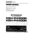 PIONEER KEH-P4400R Owners Manual