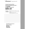 PIONEER IDK-01/TUCJFXCN Owners Manual