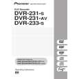 PIONEER DVR-233-S/KUXV Owners Manual