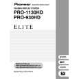PIONEER PRO-1130HD Owners Manual