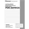 PIONEER PDK-50HW2A Owners Manual