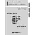 PIONEER DEH-1100/XM/UC Owners Manual