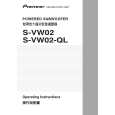 PIONEER S-VW02-QL/DLTXJI Owners Manual