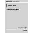 PIONEER AVH-P7950DVD/RC Owners Manual