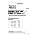 PIONEER KEH2720R X1B/GR Service Manual