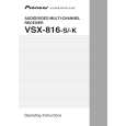 PIONEER VSX-816-S/SFLXJ Owners Manual