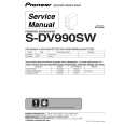 PIONEER S-DV990SW/MYXJI Service Manual