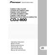 PIONEER CDJ-800 Owners Manual