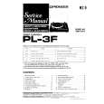 PIONEER PL3F Service Manual