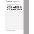 PIONEER VSX-AX5I-S/HYXJI Owners Manual