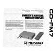 PIONEER CD-FM7 Owners Manual