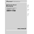 PIONEER DEH-1750/XM/GS Owners Manual