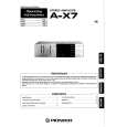 PIONEER A-X7 Owners Manual