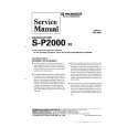 PIONEER SP2000 XE Service Manual
