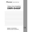 PIONEER DBR-S400F/NYXK/FR Owners Manual