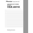 PIONEER VSX-AX10/SB Owners Manual